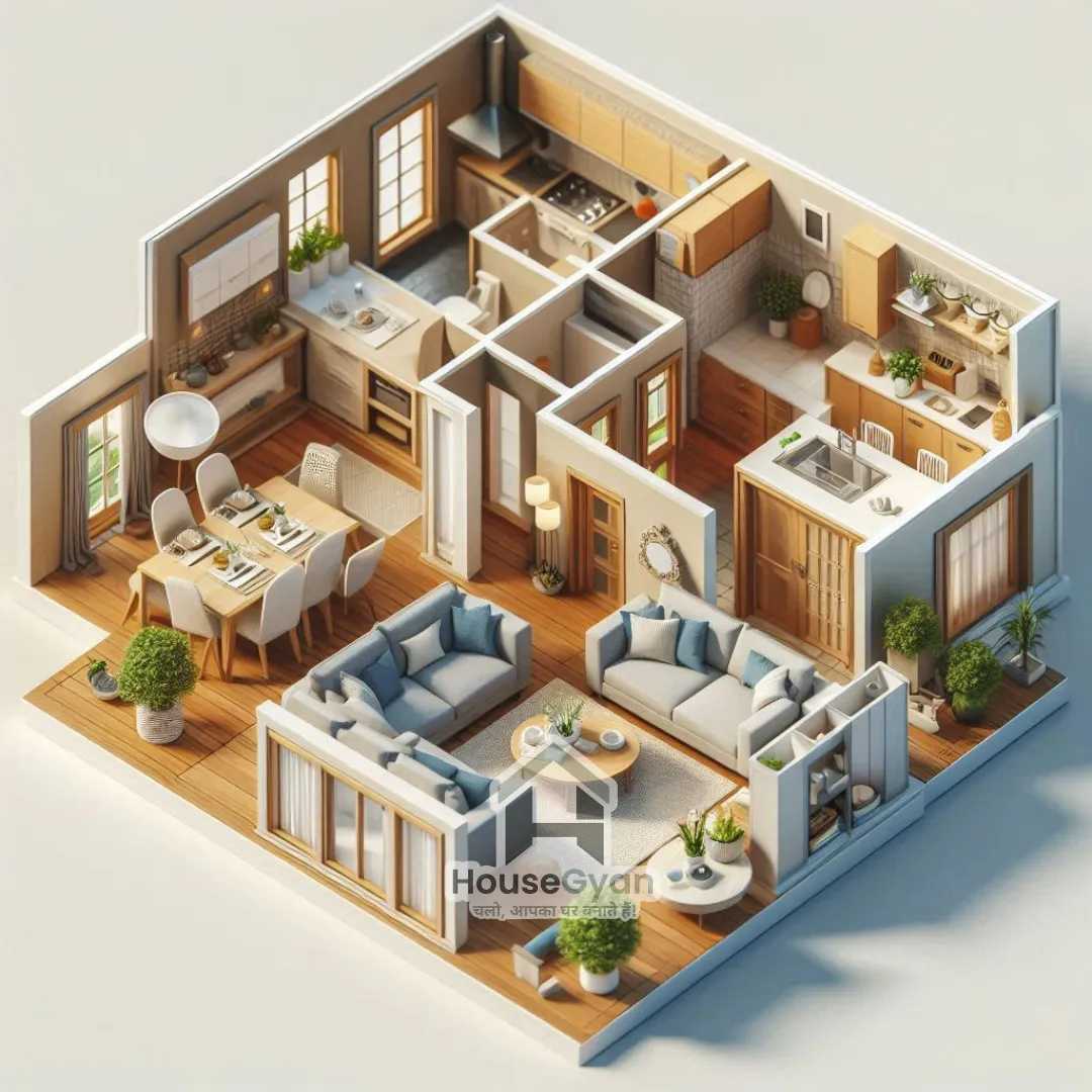 3D house plan design