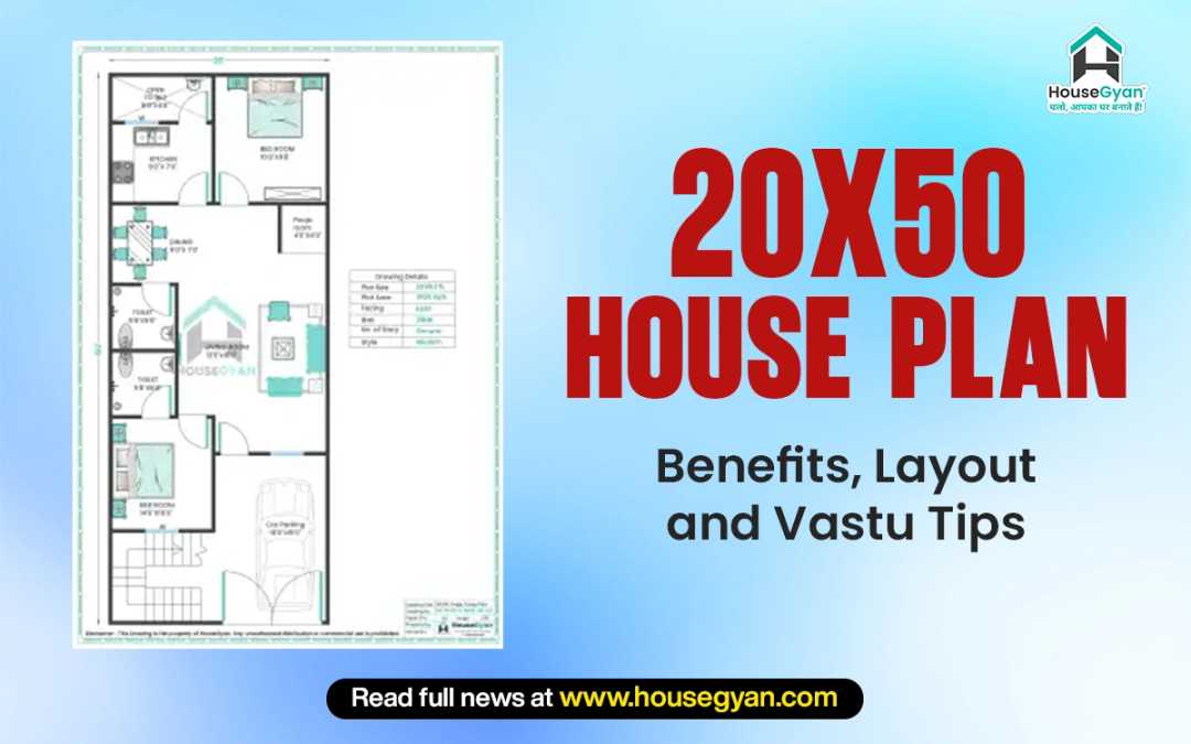 20 by 50 Feet House Plan