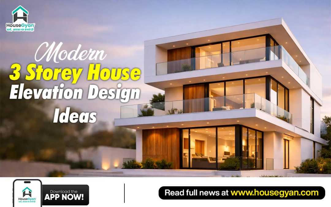 3 floor house elevation design