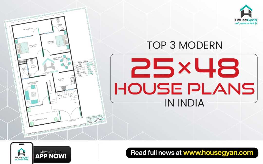 Modern 25×48 House Plans in India