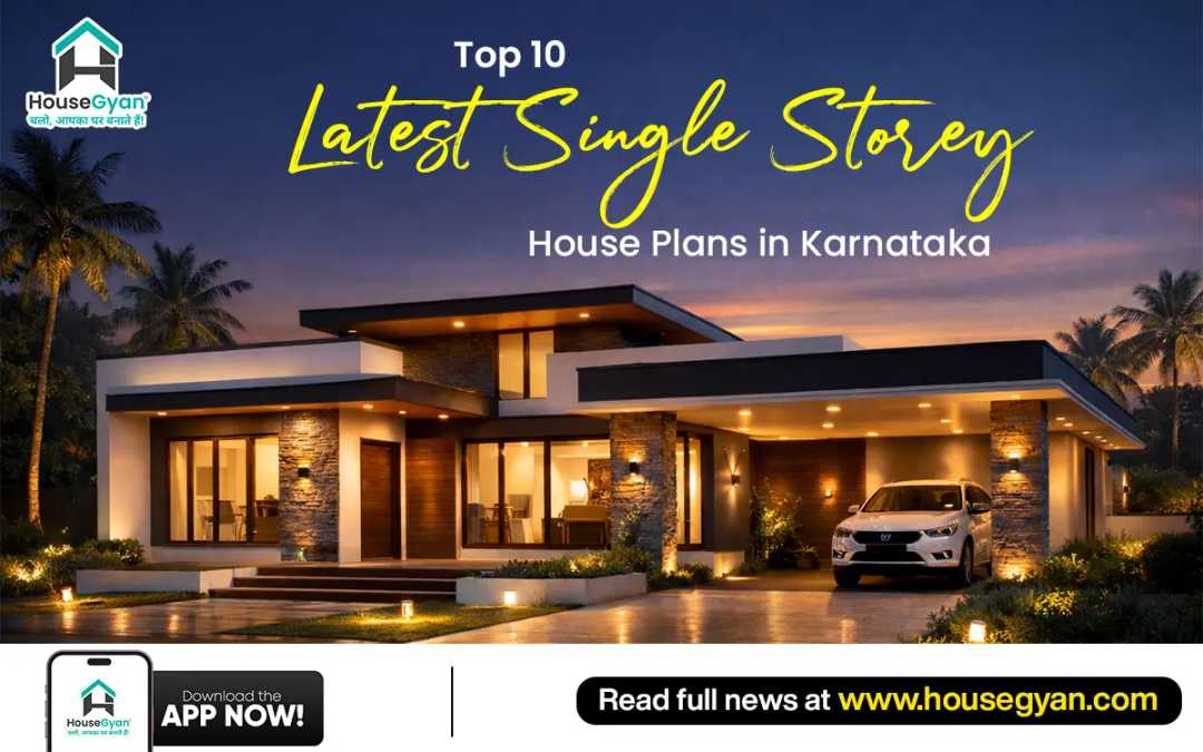 single storey house plan Karnataka 