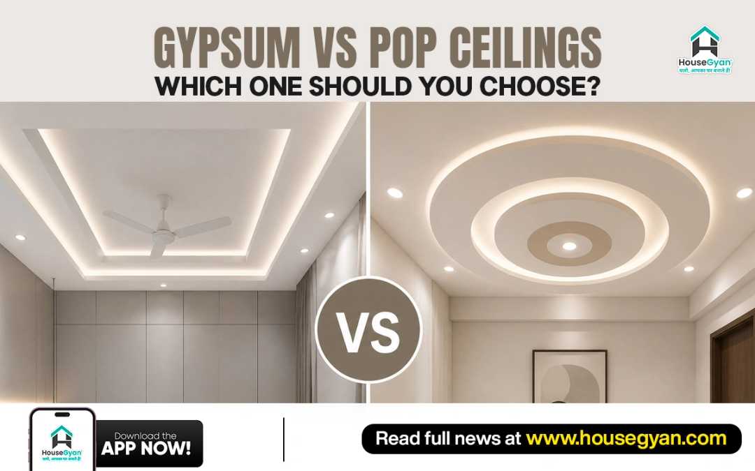 gypsum vs pop ceiling