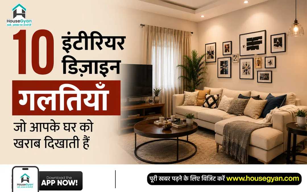इंटीरियर डिज़ाइन गलतियाँ
