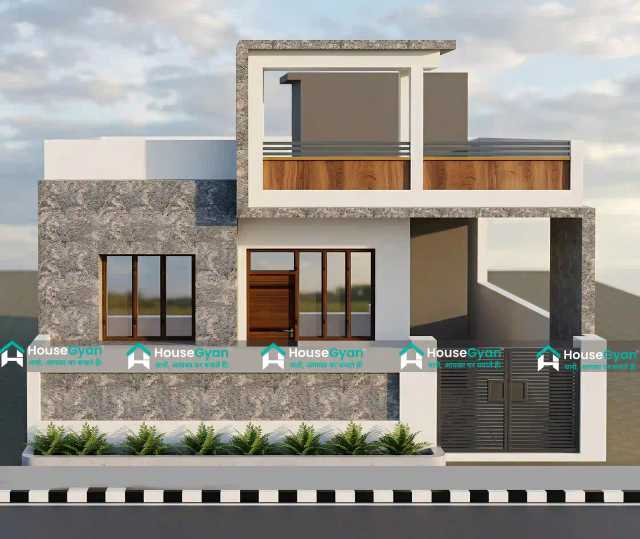 33x56 Ground Floor Simple Modern House Elevation Design