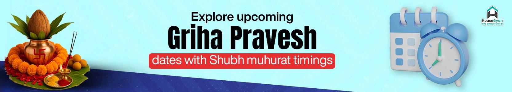 Shubh Muhurat for house construction banner