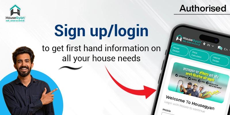 HouseGyan login and signup banner