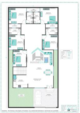 40X80 East Facing 5BHK Ground Floor House Plan | 3200 Sqft Plot Floor Plan