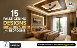 false ceiling for bedroom with fan