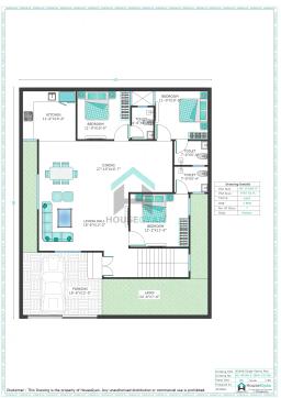 40X48 East Facing 3BHK Ground Floor House Plan | 1920 Sqft Plot Floor Plan