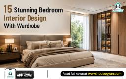 modern bedroom design with wardrobe