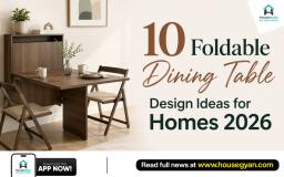 folding dining table design