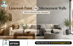 limewash paint vs microcement walls