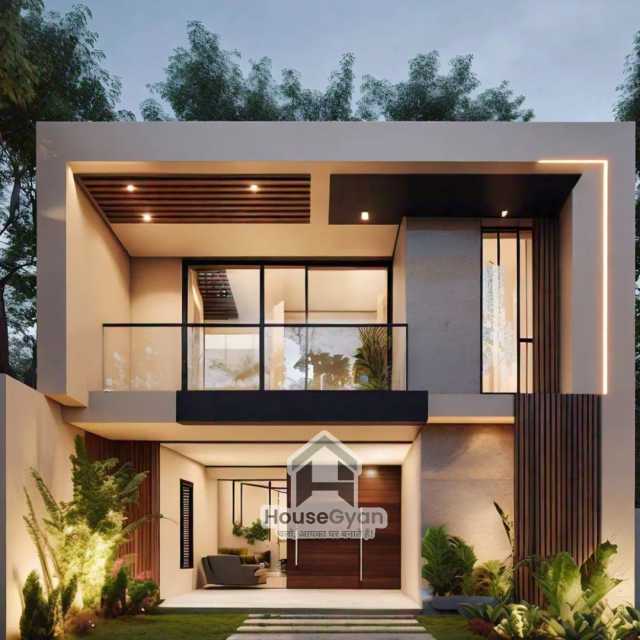 60x40 First Floor 3D Front House Elevation Design 60x40 First Floor 3D Front House Elevation Design