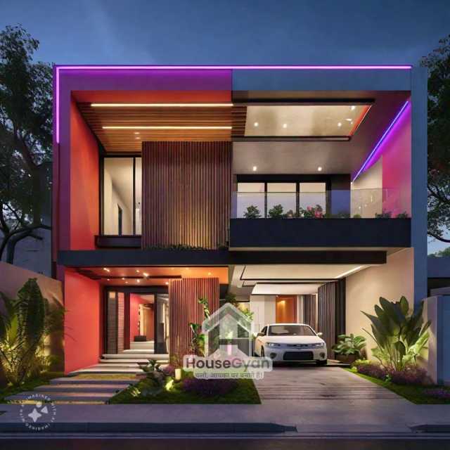 40x80 First Floor 3D Front House Elevation Design 40x80 First Floor 3D Front House Elevation Design
