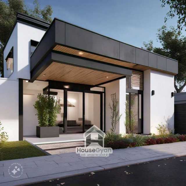 35x40 Single Storey 3D Front House Elevation Design 35x40 Single Storey 3D Front House Elevation Design