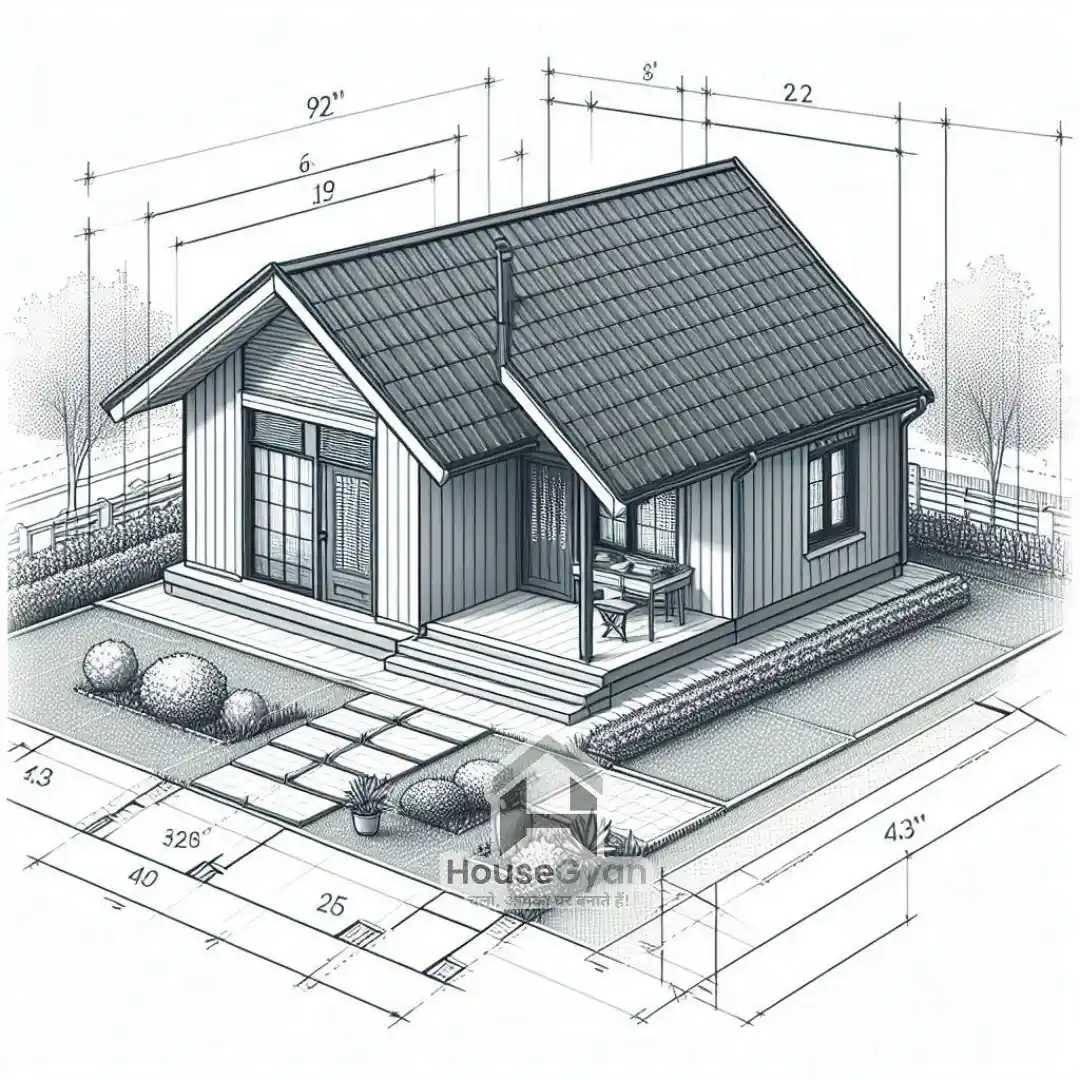 one-story house drawing one-story house drawing