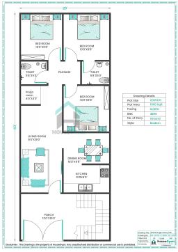 20X50 North Facing 3BHK Ground Floor House Plan | 1000 Sqft Plot Floor Plan 20X50 North Facing 3BHK Ground Floor House Plan | 1000 Sqft Plot Floor Plan