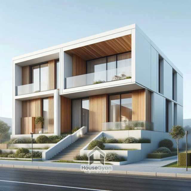 26x17 First Floor 3D Front House Elevation Design 26x17 First Floor 3D Front House Elevation Design