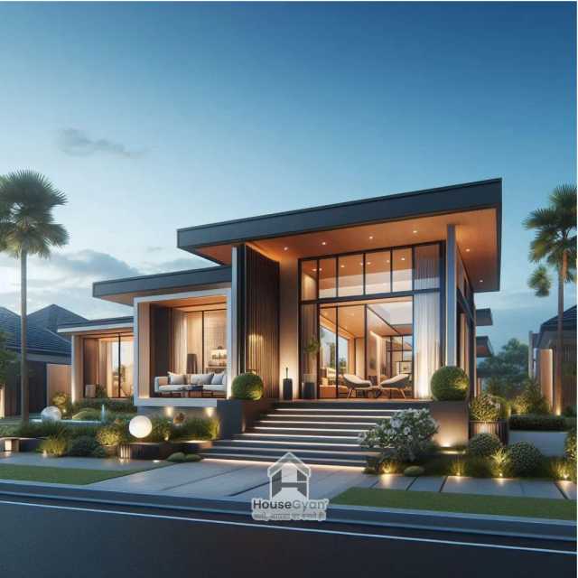 1100 sqft Ground Floor 3D Front House Elevation Design 1100 sqft Ground Floor 3D Front House Elevation Design