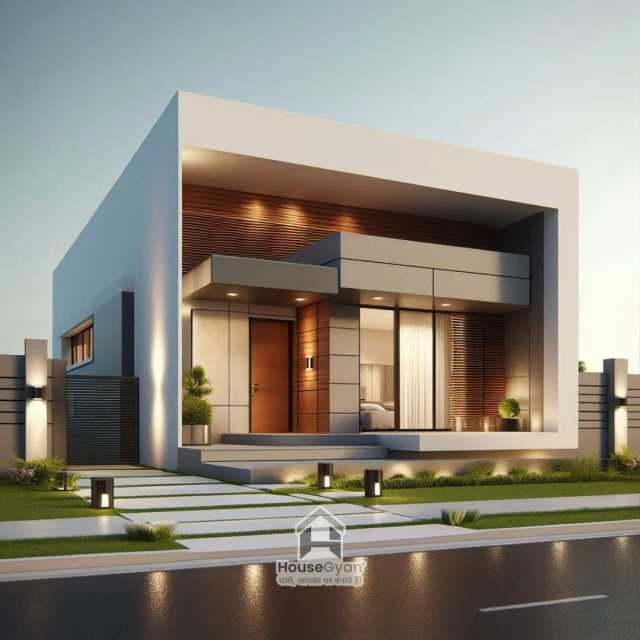 28X40 Single Floor 3D Front House Elevation Design 28X40 Single Floor 3D Front House Elevation Design