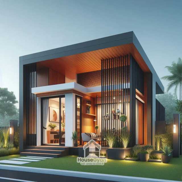 23x51 Ground Floor 3D Front House Elevation Design 23x51 Ground Floor 3D Front House Elevation Design