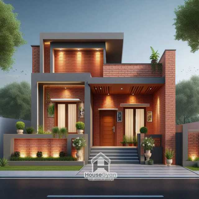 1500 Sqft Ground Floor 3D Front House Elevation Design 1500 Sqft Ground Floor 3D Front House Elevation Design