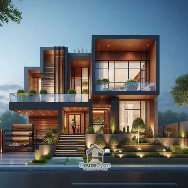 1750 Sqft First Floor 3D Front House Elevation Design 1750 Sqft First Floor 3D Front House Elevation Design