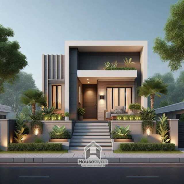 50x60 Single Storey 3D Front House Elevation Design 50x60 Single Storey 3D Front House Elevation Design