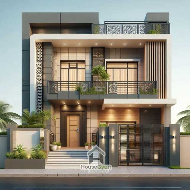 25X40 East Facing 2BHK First Floor House Elevation Design 25X40 East Facing 2BHK First Floor House Elevation Design