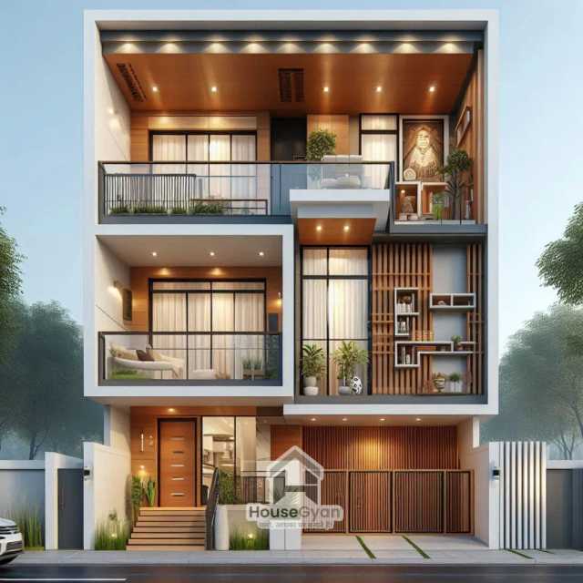 27X35 West Facing 5BHK Second Floor House Elevation Design 27X35 West Facing 5BHK Second Floor House Elevation Design