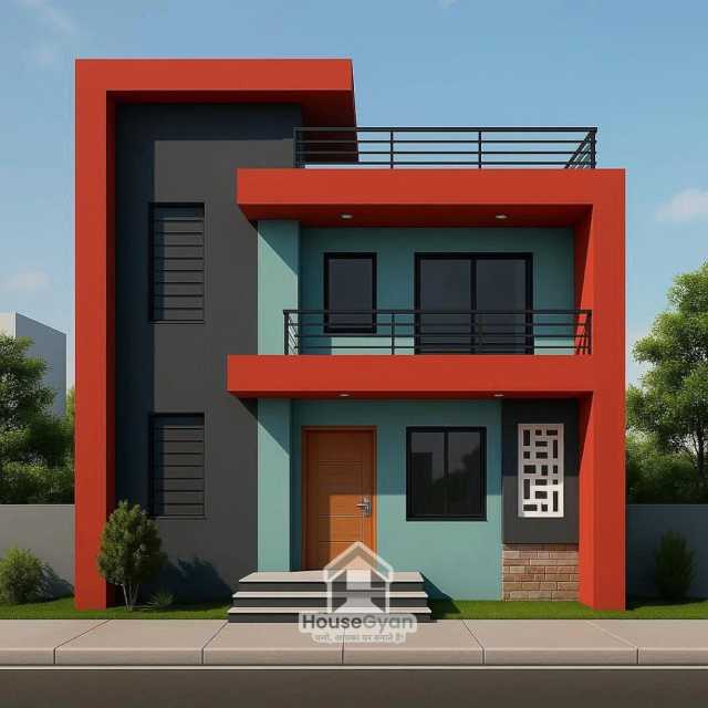 20X50 South Facing 2BHK First Floor House Elevation Design 20X50 South Facing 2BHK First Floor House Elevation Design