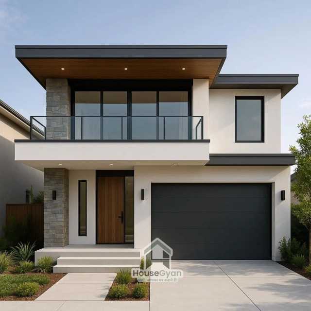 22X50 North Facing 2BHK First Floor House Elevation Design 22X50 North Facing 2BHK First Floor House Elevation Design