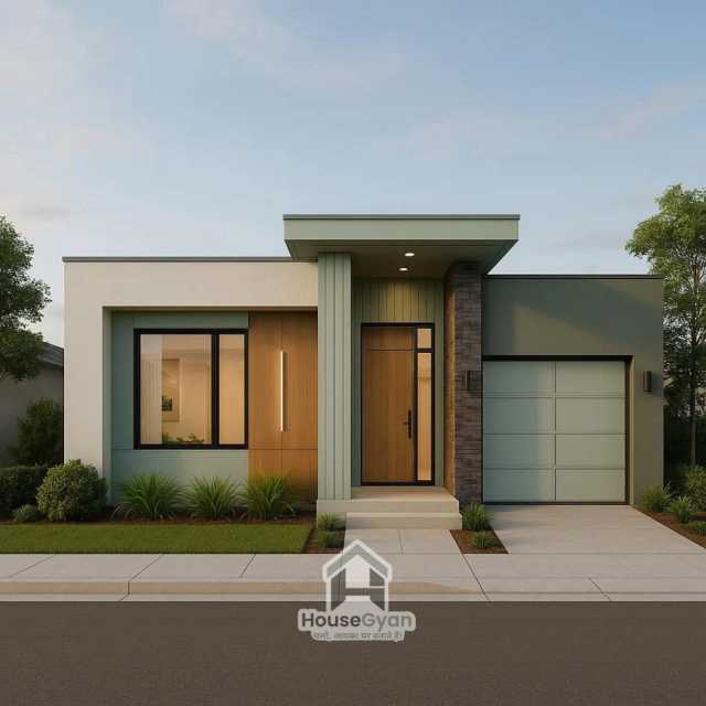 22X50 South Facing 3BHK Ground Floor House Elevation Design 22X50 South Facing 3BHK Ground Floor House Elevation Design