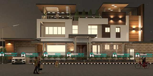 50X50 North Facing 5BHK First Floor House Elevation Design 50X50 North Facing 5BHK First Floor House Elevation Design