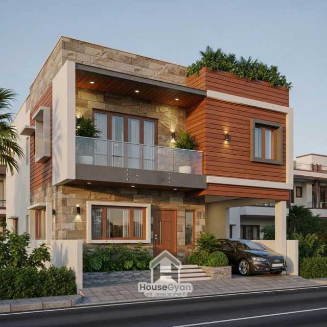 25X60 East Facing 4BHK First Floor House Elevation Design 25X60 East Facing 4BHK First Floor House Elevation Design