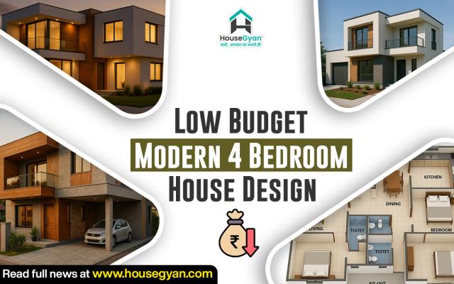 Low Budget Modern 4 Bedroom House Design