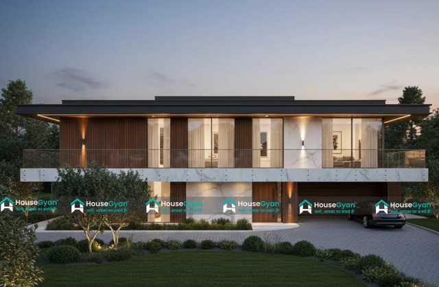 G+1 Modern Luxury House Front Elevation Design G+1 Modern Luxury House Front Elevation Design