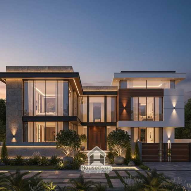 20X50 Modern First Floor House Front Elevation Design 20X50 Modern First Floor House Front Elevation Design