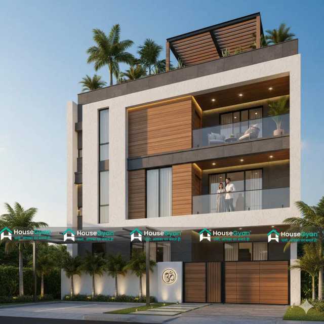 Luxurious 3 Storey Modern Home with Wooden Accents and Rooftop Lounge Luxurious 3 Storey Modern Home with Wooden Accents and Rooftop Lounge