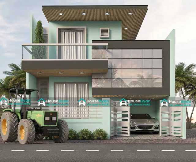Modern 30x40 Duplex House with Stylish Facade and Smart Parking Space Modern 30x40 Duplex House with Stylish Facade and Smart Parking Space