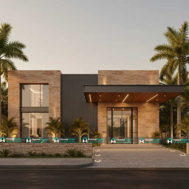 Modern Luxury Wooden Texture Front Elevation Design Modern Luxury Wooden Texture Front Elevation Design