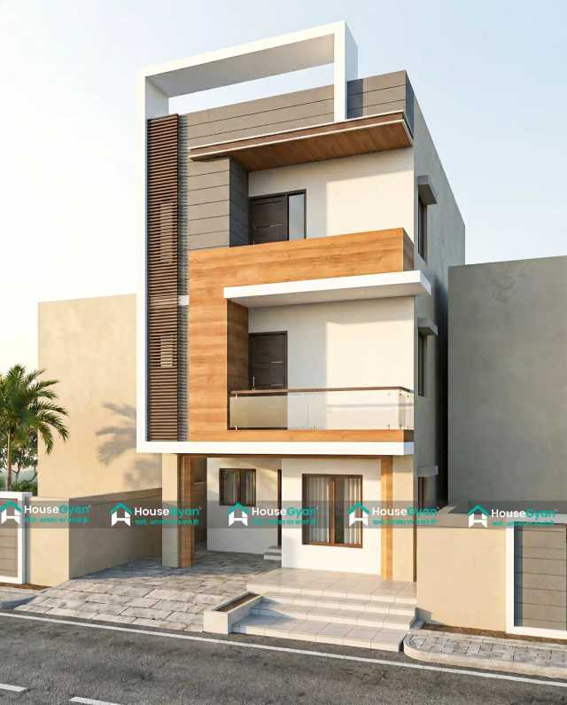 Modern 20X60 Second Floor House Front Elevation Design Modern 20X60 Second Floor House Front Elevation Design