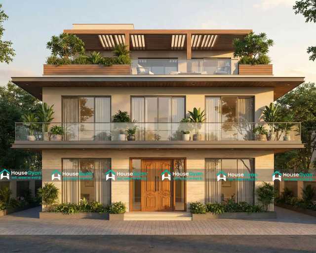40x60 Luxury Second Floor Modern House Front Elevation Design 40x60 Luxury Second Floor Modern House Front Elevation Design