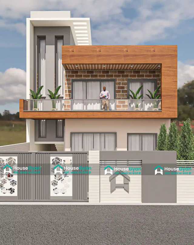 Modern First Floor House Front Elevation Design for 30X60 Ft Plot Modern First Floor House Front Elevation Design for 30X60 Ft Plot