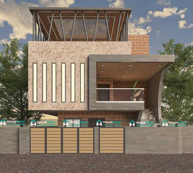 Modern 30X40 2 Floor House Front Elevation Design Modern 30X40 2 Floor House Front Elevation Design