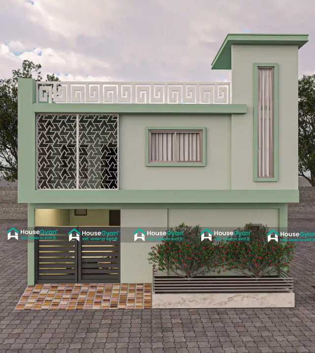 30X50 Modern Double Storey House Front Elevation Design 30X50 Modern Double Storey House Front Elevation Design