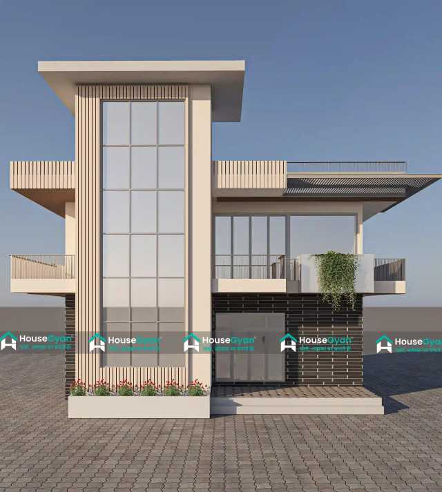 50x30 First Floor 3D Front House Elevation Design 50x30 First Floor 3D Front House Elevation Design