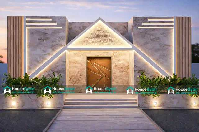 30x30 Single Floor 3D Front House Elevation Design 30x30 Single Floor 3D Front House Elevation Design