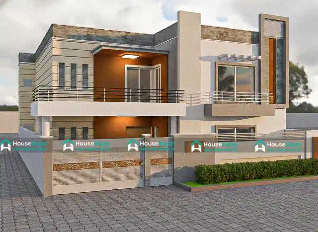 45X55 First Floor 3D Front House Elevation Design 45X55 First Floor 3D Front House Elevation Design