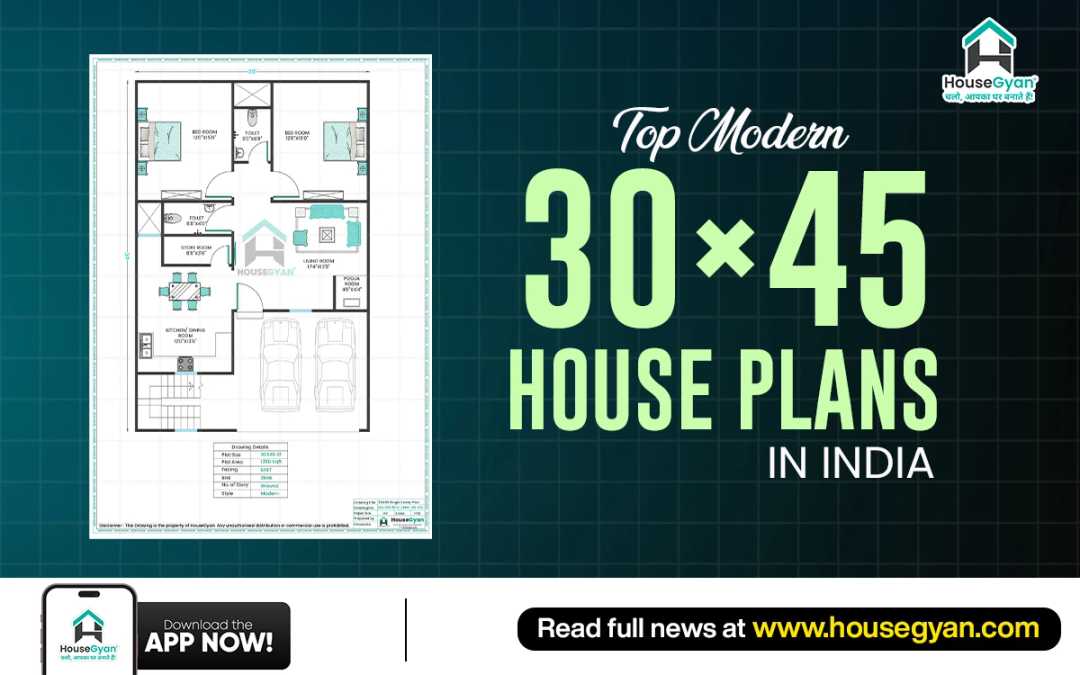 Modern 30×45 House Plans in India Modern 30×45 House Plans in India